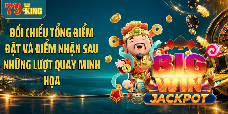 Đối chiếu tổng điểm đặt và điểm nhận sau những lượt quay minh họa