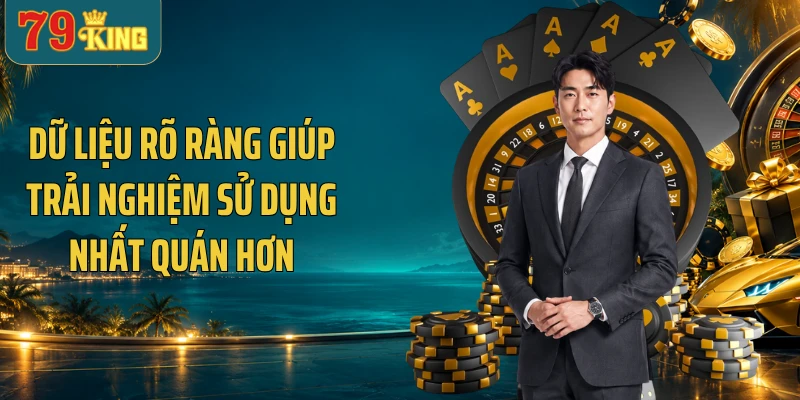 Dữ liệu rõ ràng giúp trải nghiệm sử dụng nhất quán hơn