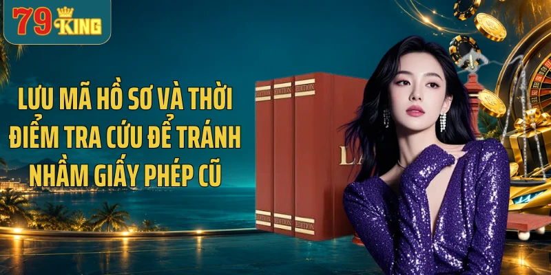 Lưu mã hồ sơ và thời điểm tra cứu để tránh nhầm giấy phép cũ