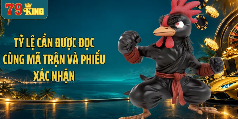 Tỷ lệ cần được đọc cùng mã trận và phiếu xác nhận
